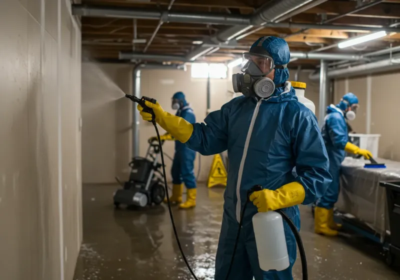 Basement Sanitization and Antimicrobial Treatment process in Beltrami County, MN